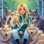 wolves-the-little-girl-animal-friends